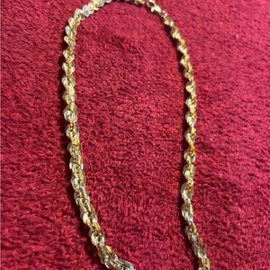 Bronze Milor Italy Rose Gold Tone Pailette Link Necklace 24”